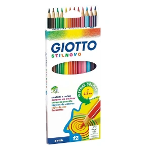 GIOTTO STILNOVO KURU BOYA KALEMİ 12 RENK 256500