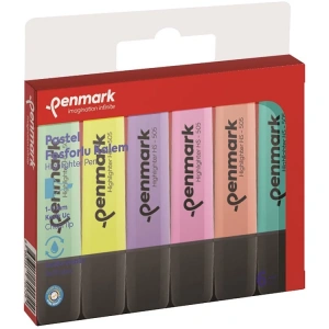 PENMARK HS-505-6P 6 RENK PASTEL FOSFORLU KALEM SETİ