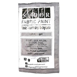 SÜDOR KB09 TOZ KUMAŞ BOYASI GRİ