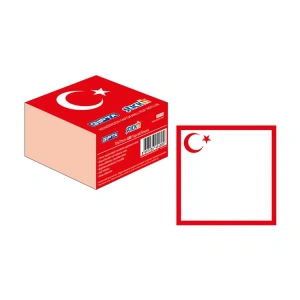 GIPTA STICKN 70X70 TÜRKİYE BAYRAKLI YAPIŞKANLI NOTLUK 400 YP.