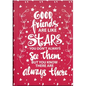 TRUFFY 309150 14x20cm SERT KAPAK ÇİZGİSİZ DEFTER 96 YP. - GOOD FRIENDS