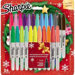 SHARPİE 2164520 PERMANENT MARKER SET FINE 24 LÜ YILBAŞI ÖZEL