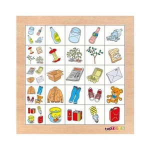 TOPTOYS CS-7017 AHŞAP PUZZLE/YAPBOZ GERİ DÖNÜŞÜM