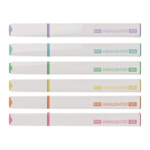 KRAF 325 FOSFORLU KALEM CANLI RENKLER YASSI GÖVDE 6LI