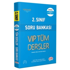 EDİTÖR 2. SINIF VIP TÜM DERSLER SORU BANKASI MAVİ KİTAP