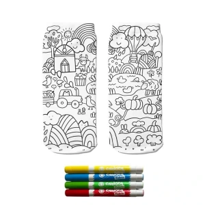 OGOBONGO 22036 DOĞA VE HAYVANLAR DİJİTAL BASKILI PATİK BOYAMA ÇORAP