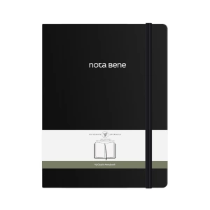 VICTORIAS JOURNALS NOTE BENE 9211 CLASSIC NOTEBOOK SERT KAPAK 19x25cm 70gr.320 YP. ÇİZGİLİ DEFTER SİYAH