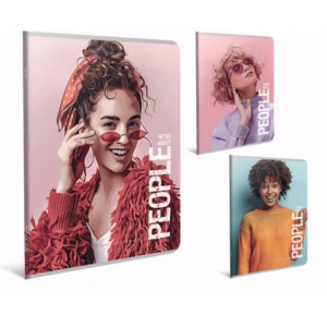 GIPTA PEOPLE TEL DİKİŞLİ KARTON KAPAK A4 80YP. KARELİ DEFTER