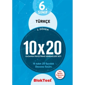 TUDEM 6. SINIF BLOKTEST TÜRKÇE 10X20 KAZANIM PEKİŞTİRME DENEMELERİ SETİ