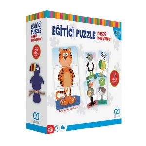 CA GAMES 5028 EĞİTİCİ PUZZLE - NEŞELİ HAYVANLAR 36 PRÇ.