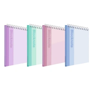 FABER CASTELL PASTEL RENK SPİRALLİ KARTON KAPAK A5 80 YP. ÇİZGİSİZ BLOKNOT