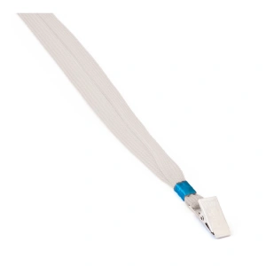 MAS 3540 METAL KLIPSLİ KART ASKI İPİ BEYAZ