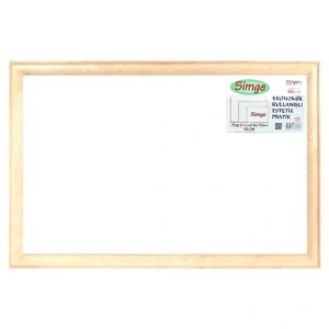 AKYAZI SİMGE LAMİNAT AHŞAP ÇERÇEVELİ YAZI TAHTASI 60X90 BEYAZ 0041.10