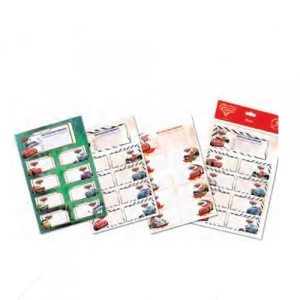 CARS DERS PROGRAMLI 3 LÜ OKUL ETİKETİ