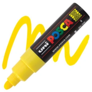UNİ POSCA SU BAZLI POSTER MARKER 4.5-5.5 SARI PC-7M