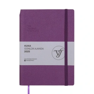 VICTORIAS JOURNALS 124-1464 14X20,5  KUKA GÜNLÜK AJANDA A5 - MOR