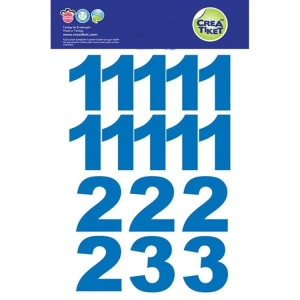 CREA ETİKET - XL RAKAM ÇIKARTMALAR MAVİ 1343 - TEKLİ