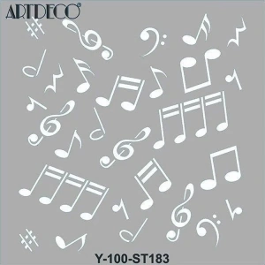 ARTDECO STENCİL 30X30CM NOTALAR 183