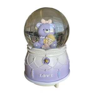 CEREN HDY0091 ORTA BOY (A) HEDİYELİK MÜZİKLİ IŞIKLI KAR ATAN KAR KÜRESİ (PİLLİ) LOVE