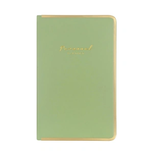 VICTORIAS JOURNALS MONACO 0231 VEGAN DERİ SERT KAPAK 13x21 100gr.160 SYF. PLANNER ÇİZGİLİ DEFTER AÇIK YEŞİL