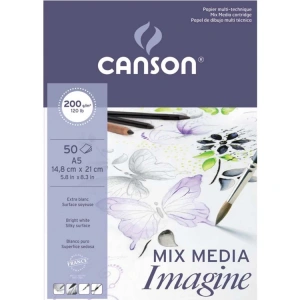 CANSON IMAGINE  A5 14.8X21 200 GR ÇOK AMAÇLI RESİM DEFTERİ 50 SYF.
