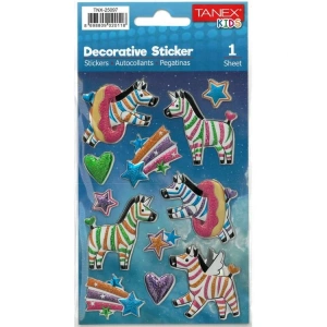 TANEX KIDS TNX-25097 DEKORATİF ETİKETLER - PUFFY UNICORN AT SERİSİ STICKER - TEKLİ