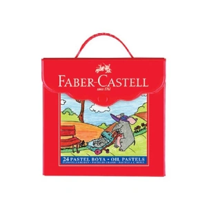 FABER CASTELL REDLINE PLASTİK ÇANTALI PASTEL BOYA 24 RENK