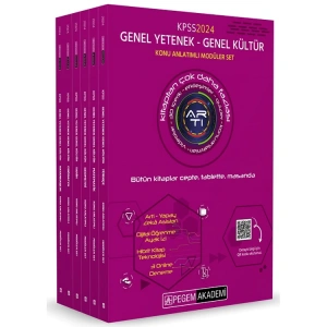 PEGEM 2024 KPSS GENEL YETENEK GENEL KÜLTÜR KONU ANLATIMLI MODÜLER SET