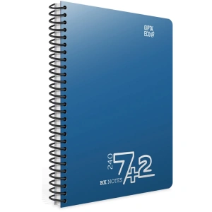 GIPTA ECO BX NOTES A4 SPİRALLİ SEPERATÖRLÜ 7+2  PP KAPAK 240 YP DEFTER
