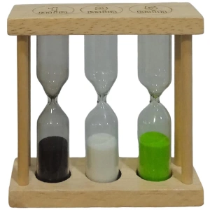 YLZ 028 MİNİ AHŞAP 3LÜ KUM SAATİ 1-3-5 DAKİKA