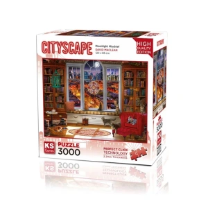 KS GAMES 23020 MOONLIT MISCHIEF 120x85cm YAPBOZ/PUZZLE 3000 PARÇA