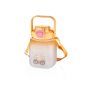 VAGONLİFE VGN2275-T SOFT TOUCH EL TUTMA ASKILI PİPETLİ MATARA 1100ML TURUNCU