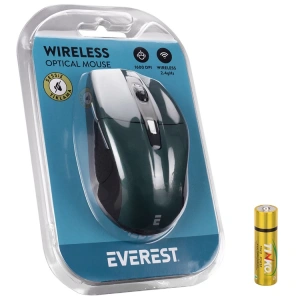 EVEREST SM-861 1600 DPİ USB KABLOSUZ SESSİZ TIKLAMA MOUSE MAVİ