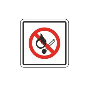 EKSTRAFİX 240 YÖNLENDİRME/UYARI LEVHASI 12x12cm ATEŞ YAKMAYINIZ