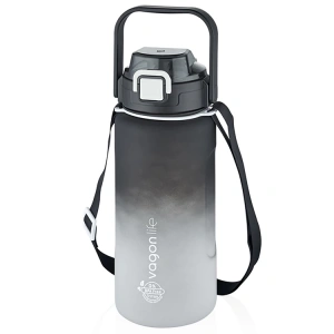 VAGONLİFE TRITAN PİPETLİ MATARA  VGN2213-T 1500 ML BLACK-WHITE