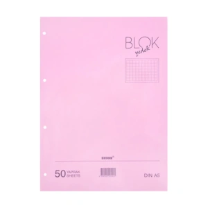 BAYINDIR A5 PEMBE KOLEJ YEDEĞİ KARELİ 50YP.