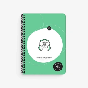 KESKİN HİSLİ ŞEYLER 15X21 SPİRALLİ AKADEMİK AJANDA  - DİNLENMEK İSTİYORUM 830219-99