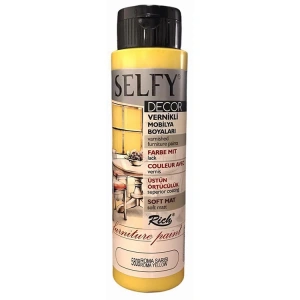 RİCH SLF-500-5808 SELFY DECOR VERNİKLİ AKRİLİK BOYA 500cc.ROMA SARISI