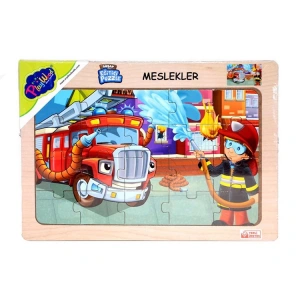 ONYIL 121/122/123/124 AHŞAP EĞİTİCİ PUZZLE/YAPBOZ MESLEKLER 20 PARÇA
