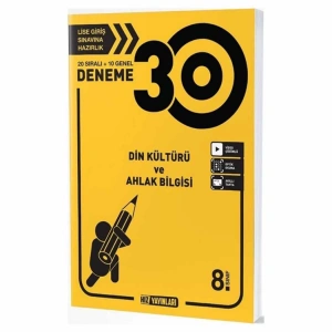 HIZ 8. SINIF DİN KÜLTÜRÜ VE AHLAK BİLGİSİ 30LU DENEME