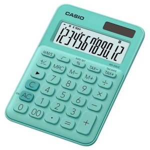 CASIO MS-20UC 12 HANE YEŞİL MASAÜSTÜ HESAP MAKİNESİ