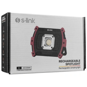 S-LİNK SL-F882 10W COB LEDLİ 4000MAH USB ŞARJLI VE POWER BANK ÖZELLİKLİ EL FENERİ