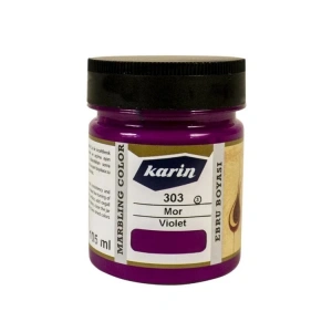 KARİN EBRU BOYASI MOR 303 105ml.