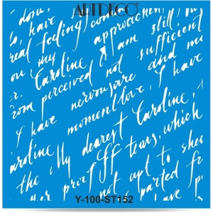 ARTDECO STENCİL 30X30CM EL YAZISI 152