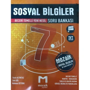 MOZAİK YAYINLARI 7. SINIF SOSYAL BİLGİLER  SORU BANKASI
