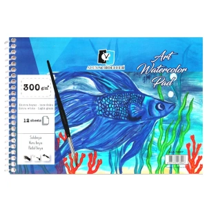 ALEX A5 SULUBOYA DEFTERİ 300GR.12YP. SPİRALLİ WATERCOLOR PAD