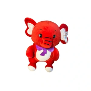 TAHA 1377  PELUŞ RENKLİ OTURAN FİL 40 CM