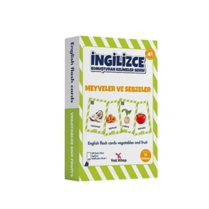 İNGİLİZCE KONUŞTURAN KELİMELER - MEYVELER VE SEBZELER - 48 KART 98 KELİME