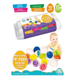 CIRCLETOYS CRCL-113 SAYILAR YUMURTA EŞLEME OYUNU 10 YUMURTA 20prç.