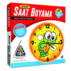 KUMTOYS KM5302 AHŞAP SAAT BOYAMA SETİ